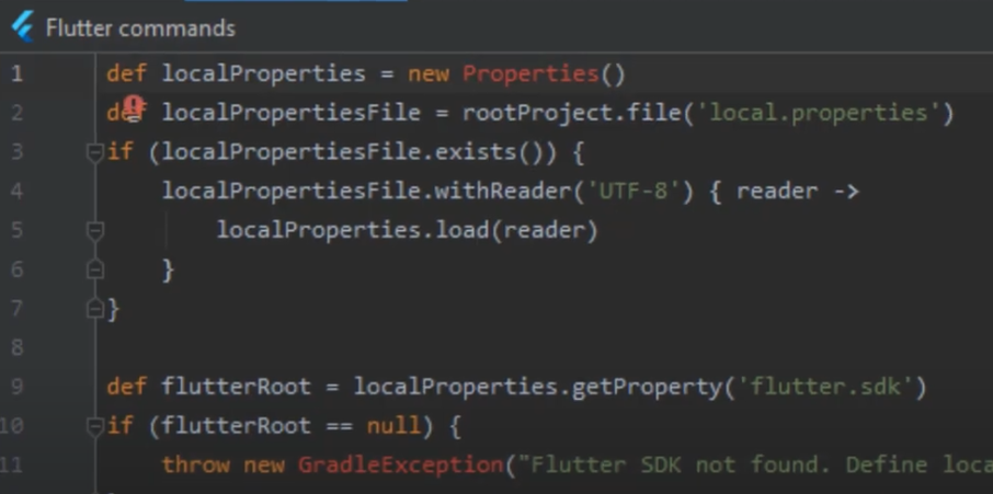 Fix Flutter Error Cannot Resolve Symbol For Properties And Gradle App